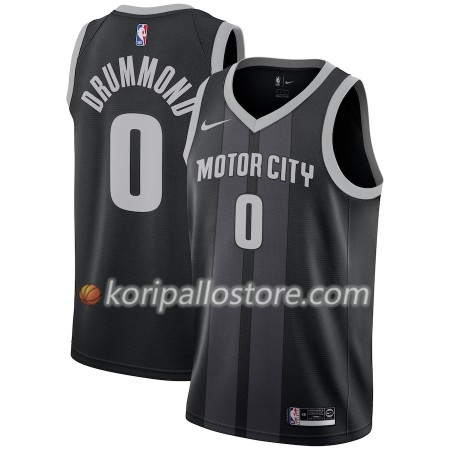 Detroit Pistons Andre Drummond 0 2018-19 Nike City Edition Musta Sininen Miesten Pelipaidat Swingman 